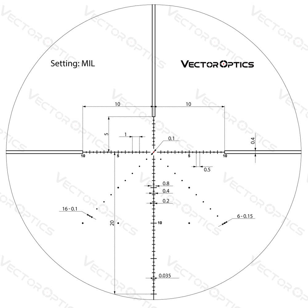 Vector Optics - Luneta celownicza Veyron 6-24x44 - Podświetlany punkt celowniczy - 30 mm - First Focal Plane - Vector Optics zdjęcie 2